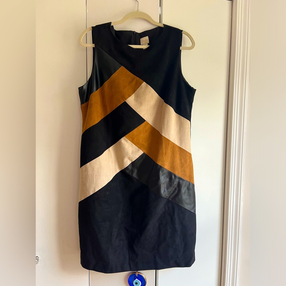 Chico leather suede dress 2